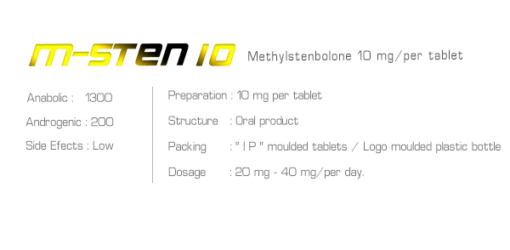 Ironpharma M-Sten 10 Methylstenbolone10 mg/per tablet - Image 3