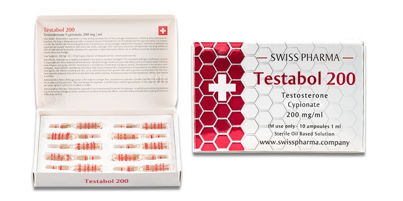SwissPharma TESTABOL 200 – 10 Ampoules (200mg/ml)