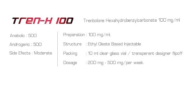 Ironpharma Tren-h 100 Trenbolone Hexahydrobenzylcarbonate 100mg/ml (Parabolan) - Image 2