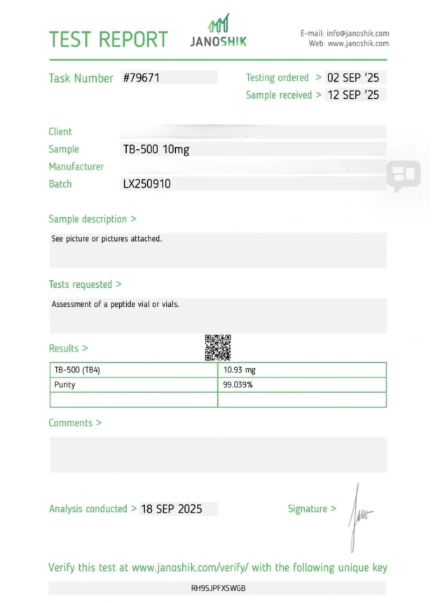 TB-500 5mg Peptide – Research Grade Thymosin Beta-4 Fragment - Image 2